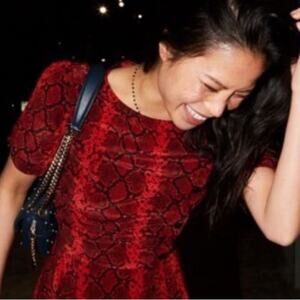 Kooples Paris python crop top